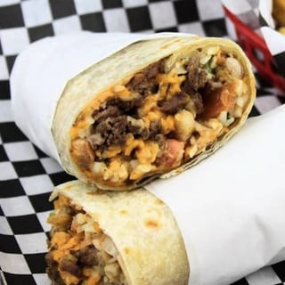 Steak Fajitas Burrito
